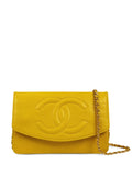 Pre-OwnedCHANEL Pre-Owned1997 CC logo-embossed wallet-on-chain