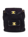Pre-OwnedCHANEL Pre-Owned1990-2000s mini Duma velvet backpack
