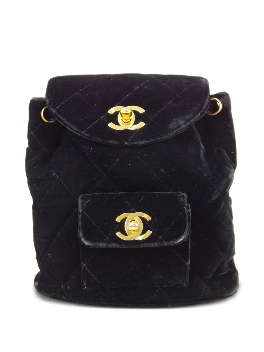 Pre-OwnedCHANEL Pre-Owned1990-2000s mini Duma velvet backpack