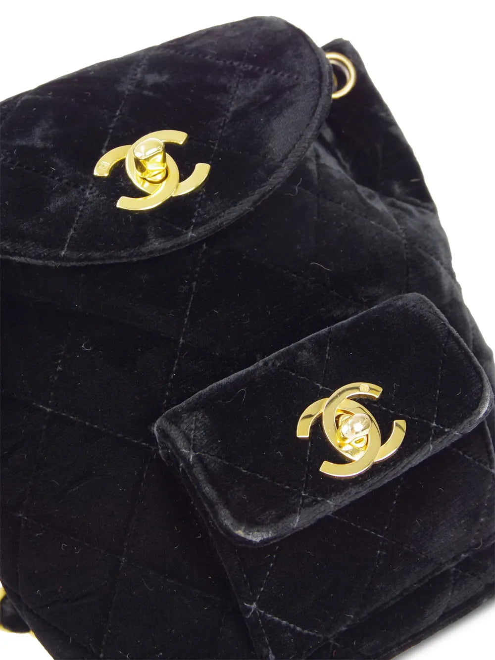 Pre-OwnedCHANEL Pre-Owned1990-2000s mini Duma velvet backpack