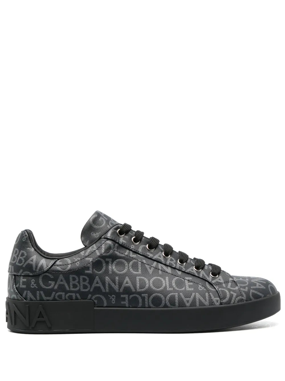 Dolce & Gabbana Portofino Coated Jacquard Sneakers
