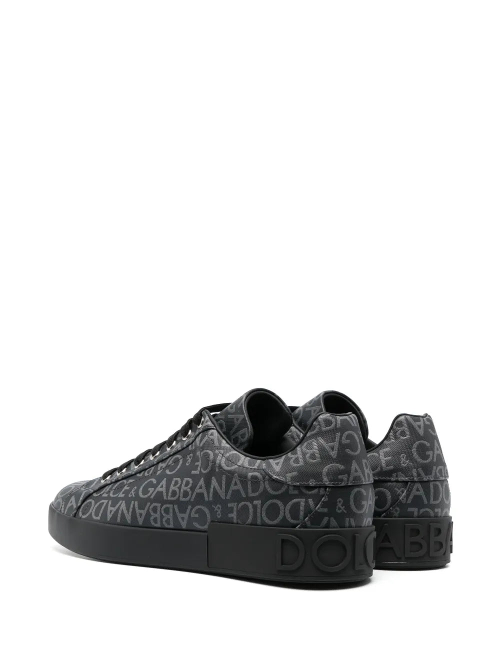 Dolce & Gabbana Portofino Coated Jacquard Sneakers