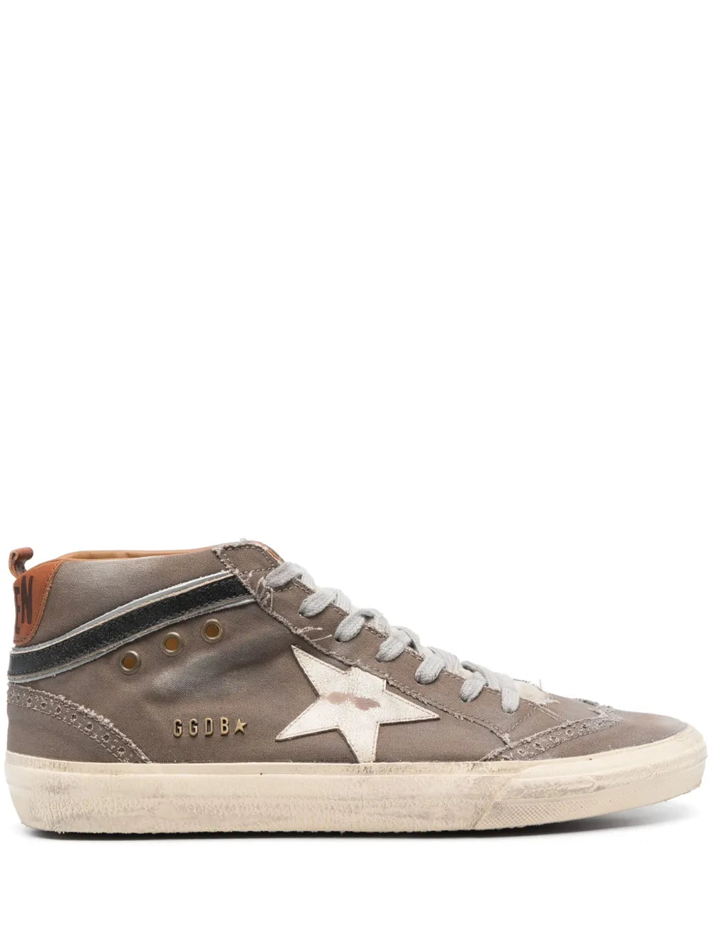 Golden Goose Mid Star Distressed-Effect Sneakers