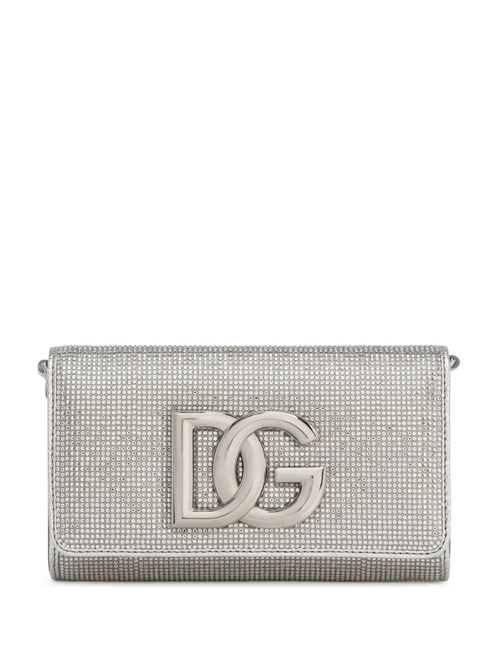 Dolce & Gabbanalogo-plaque crystal-embellished crossbody bag