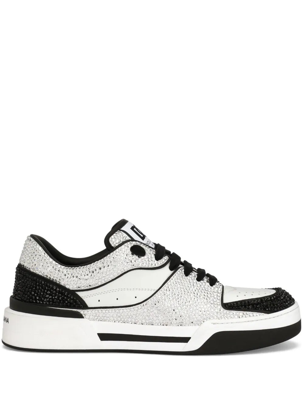 Dolce & Gabbana New Roma Rhinestone-Embellished Sneakers