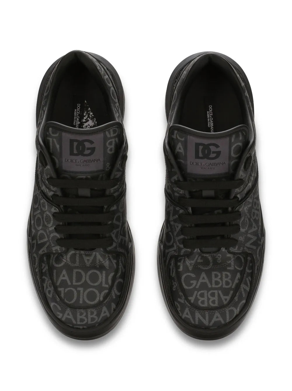 Dolce & Gabbana New Roma Coated-Jacquard Sneakers