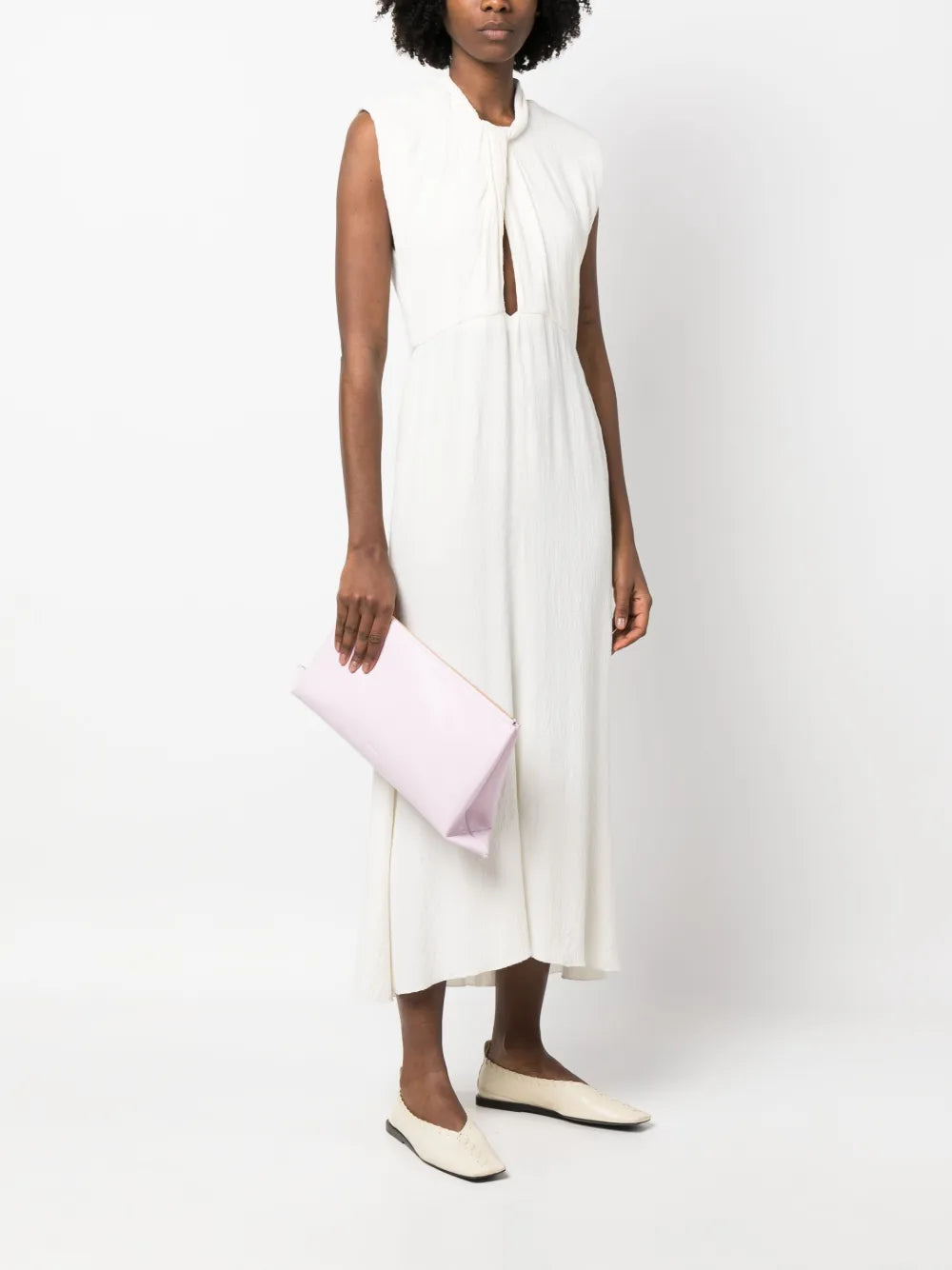 Jil Sanderlogo-embossed clutch bag
