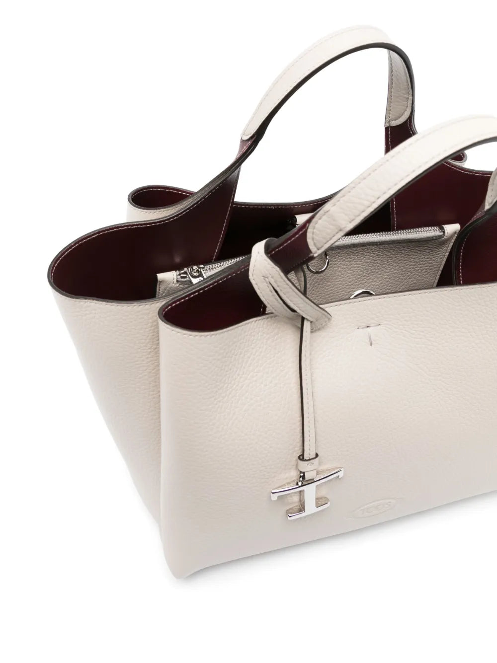 Tod'slogo-plaque leather tote bag