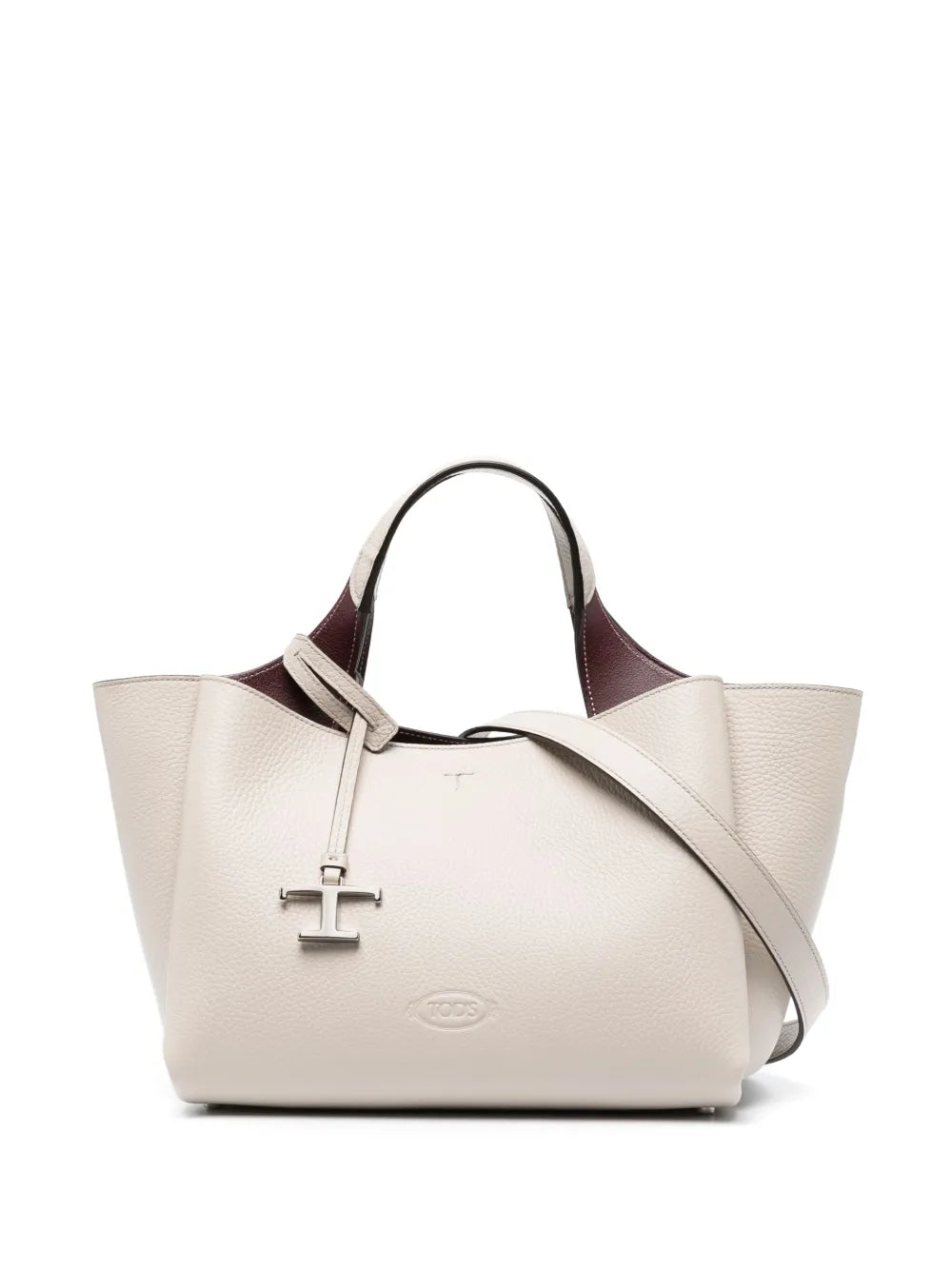 Tod'slogo-plaque leather tote bag