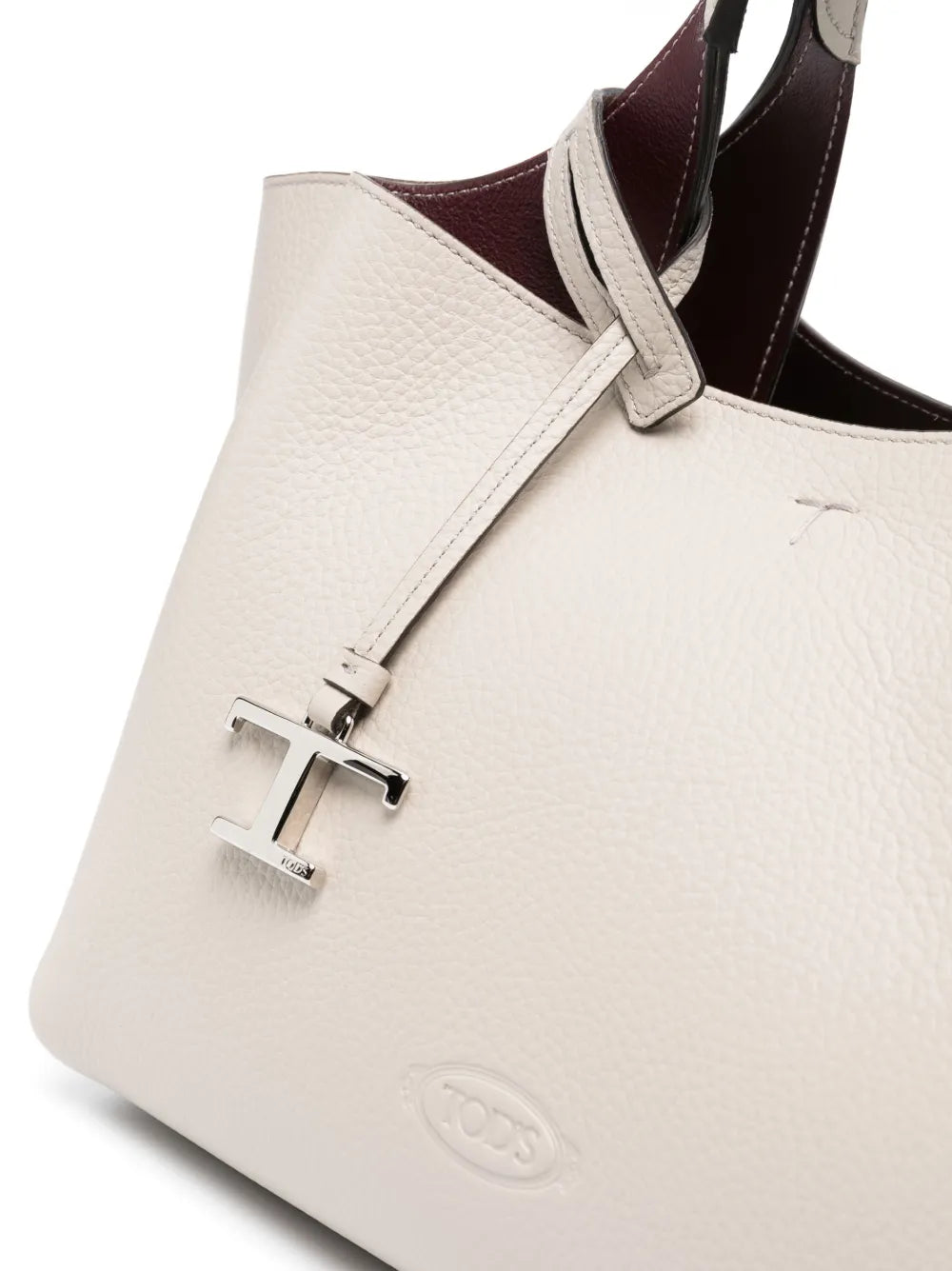 Tod'slogo-plaque leather tote bag