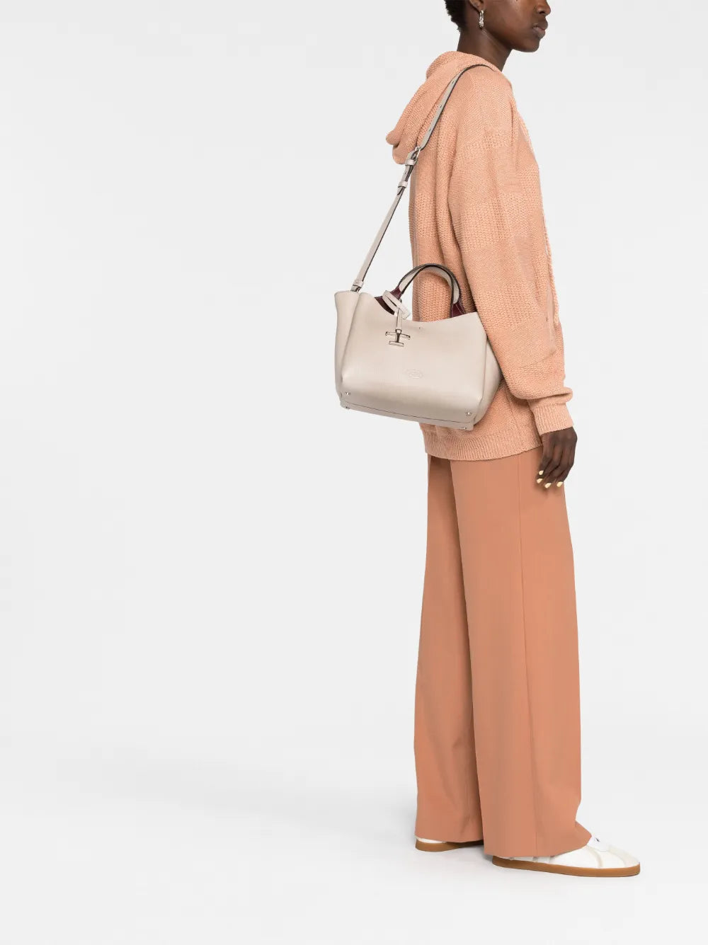Tod'slogo-plaque leather tote bag