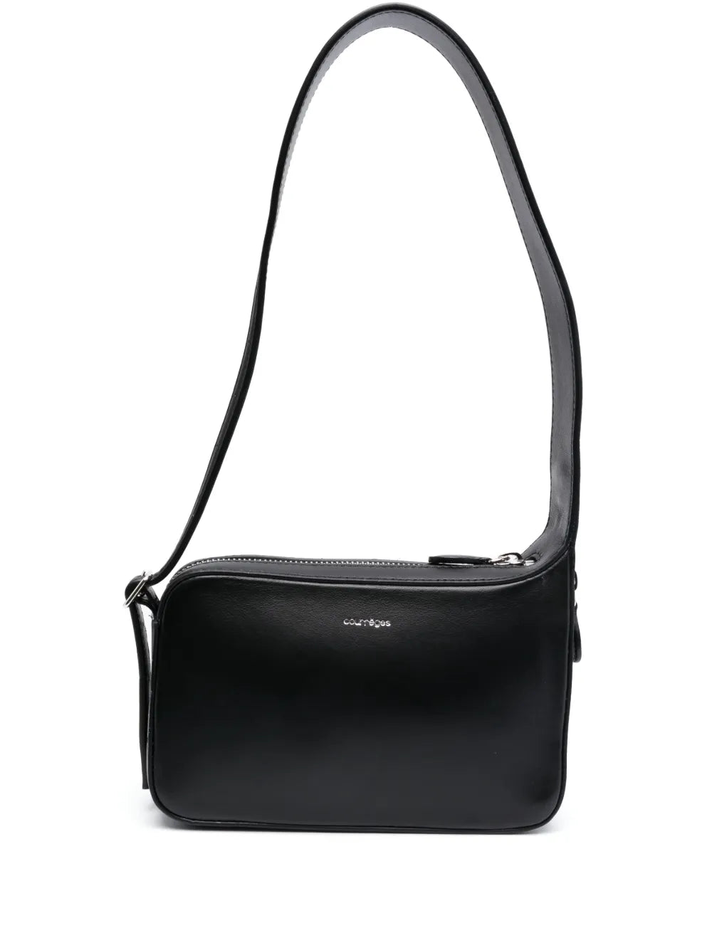 Courr?eszipped leather shoulder bag