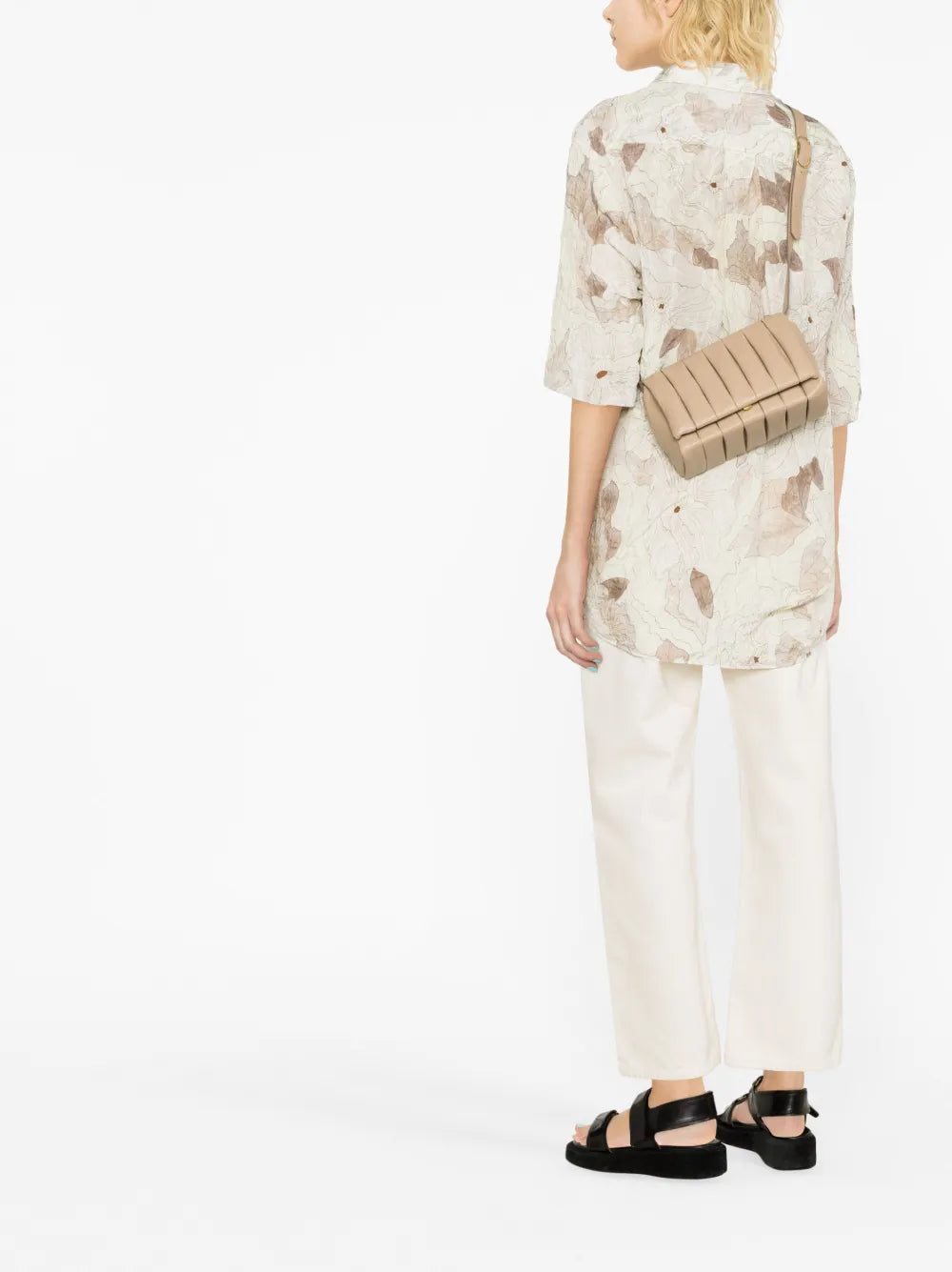 Themoir?ria inverted-pleat shoulder bag