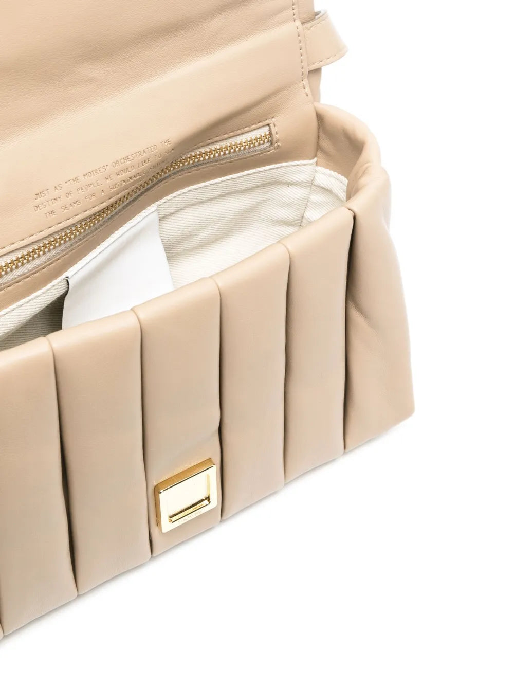 Themoir?ria inverted-pleat shoulder bag