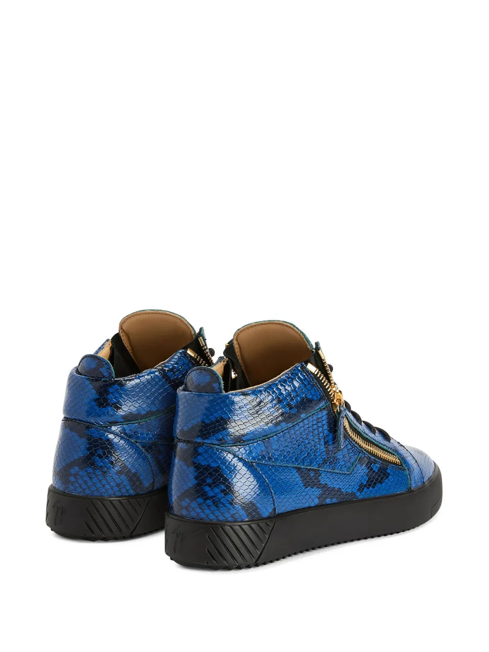Giuseppe Zanotti Kriss Python-Effect  Mid-Top Sneakers