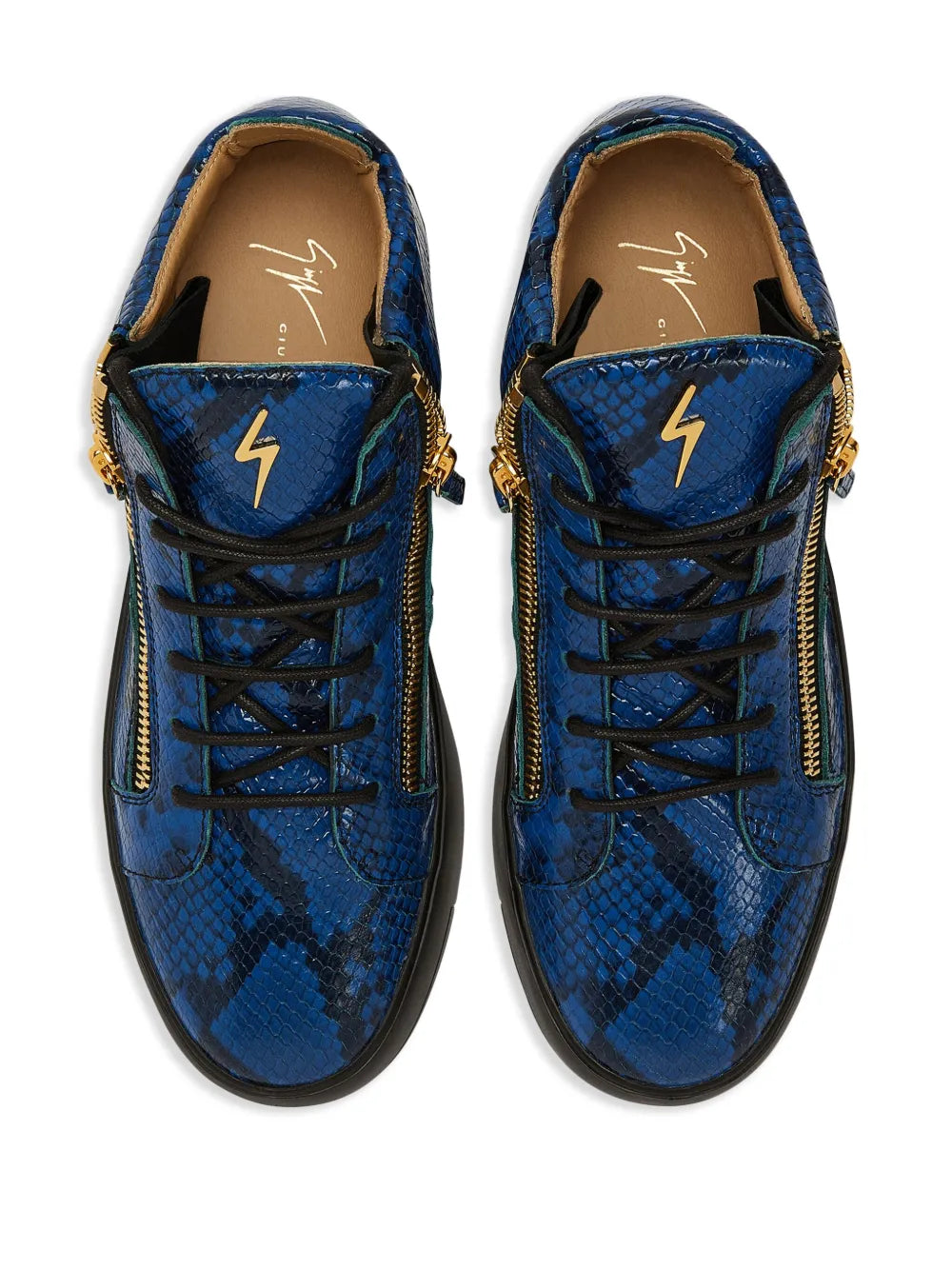 Giuseppe Zanotti Kriss Python-Effect  Mid-Top Sneakers
