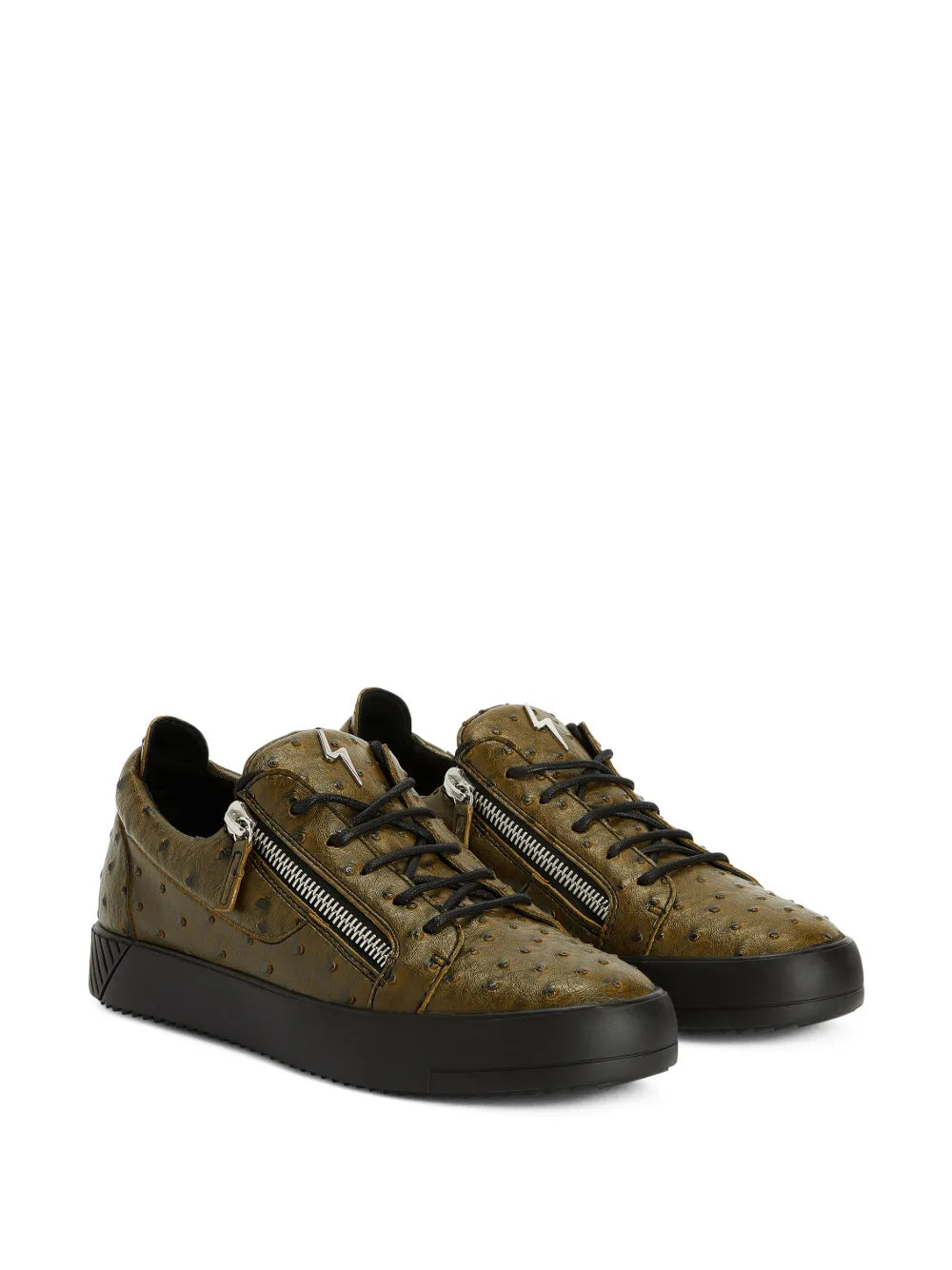 Giuseppe Zanotti Frankie Double-Zip Low-Top Sneakers