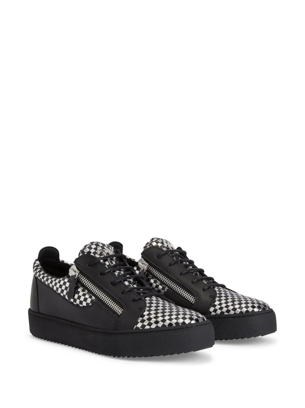 Giuseppe Zanotti Frankie Double-Zip Low-Top Sneakers
