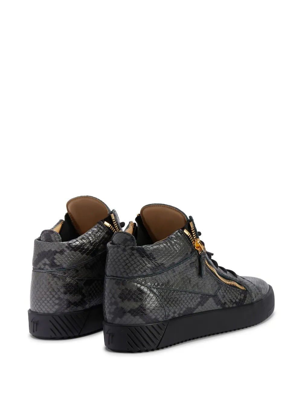 Giuseppe Zanotti Kriss Python-Effect  Mid-Top Sneakers