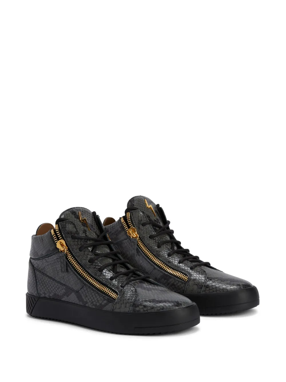 Giuseppe Zanotti Kriss Python-Effect  Mid-Top Sneakers