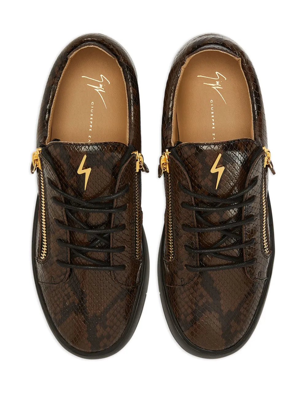 Giuseppe Zanotti Frankie Double-Zip Low-Top Sneakers