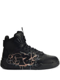 Giuseppe Zanotti Talon Graffiti-Print Leather High-Top Sneakers