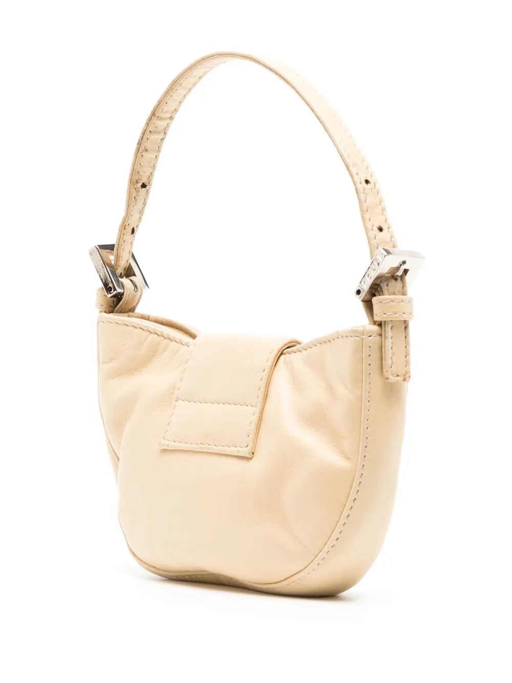 Pre-OwnedFendi Pre-Ownedmini FF plaque Croissant handbag