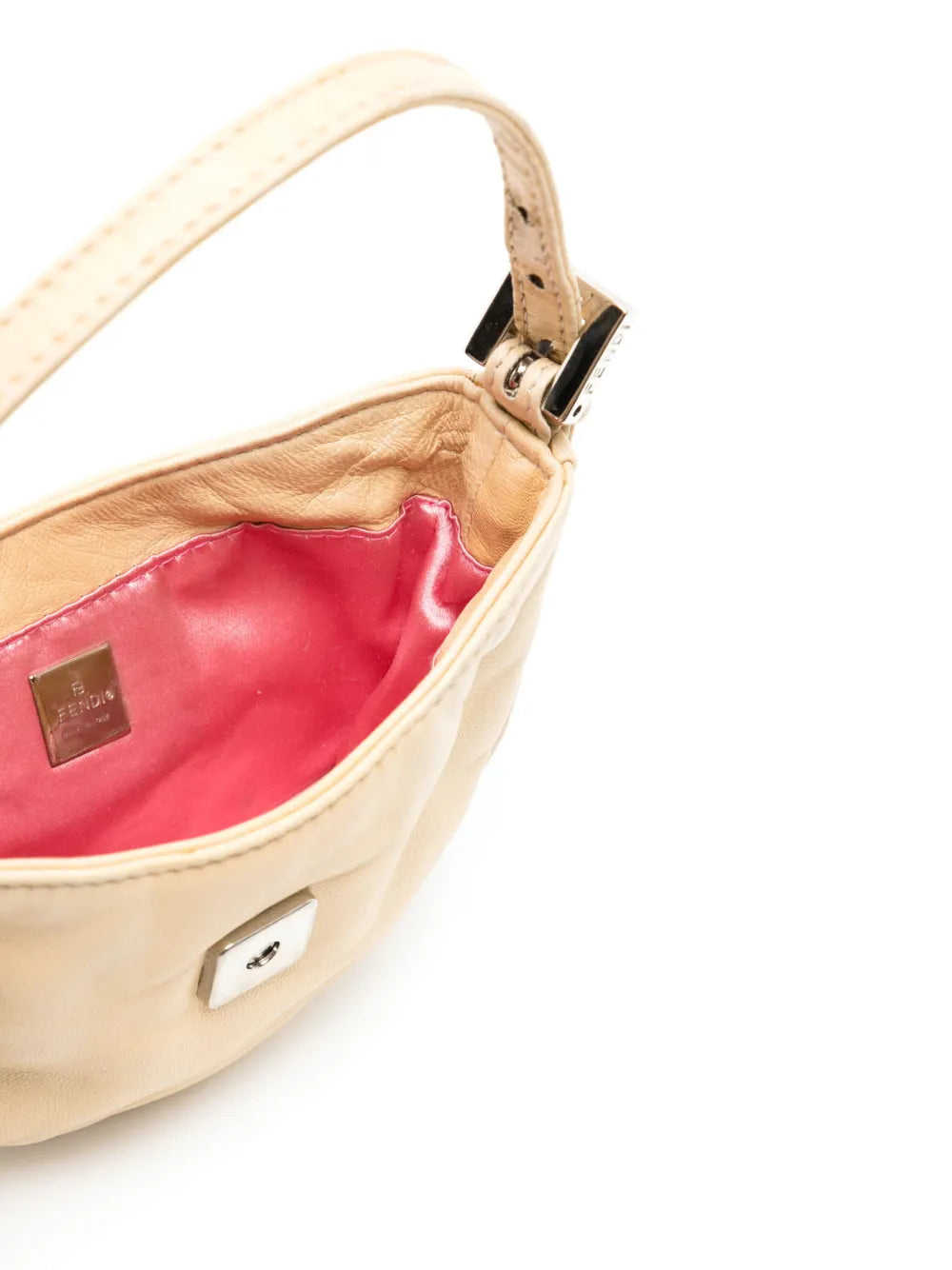 Pre-OwnedFendi Pre-Ownedmini FF plaque Croissant handbag