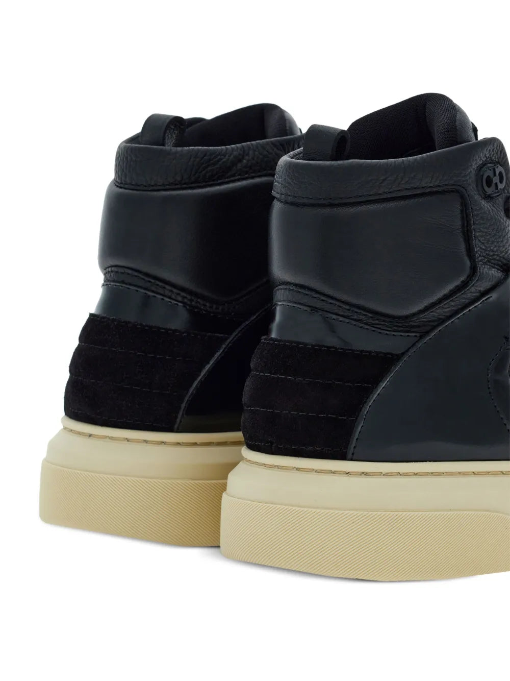Ferragamo Logo-Debossed Hi-Top Sneakers