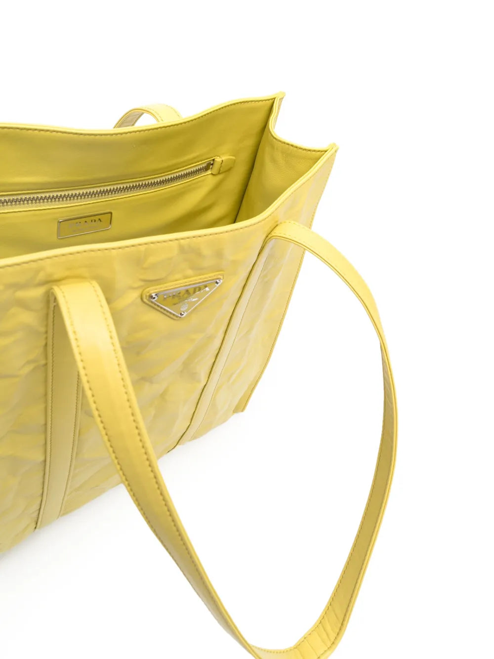 Pradalogo-plaque tote bag