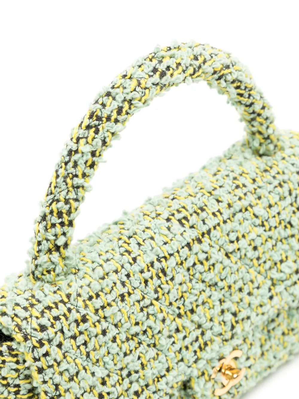 Pre-OwnedCHANEL Pre-Owned1992 tweed CC turn-lock bag