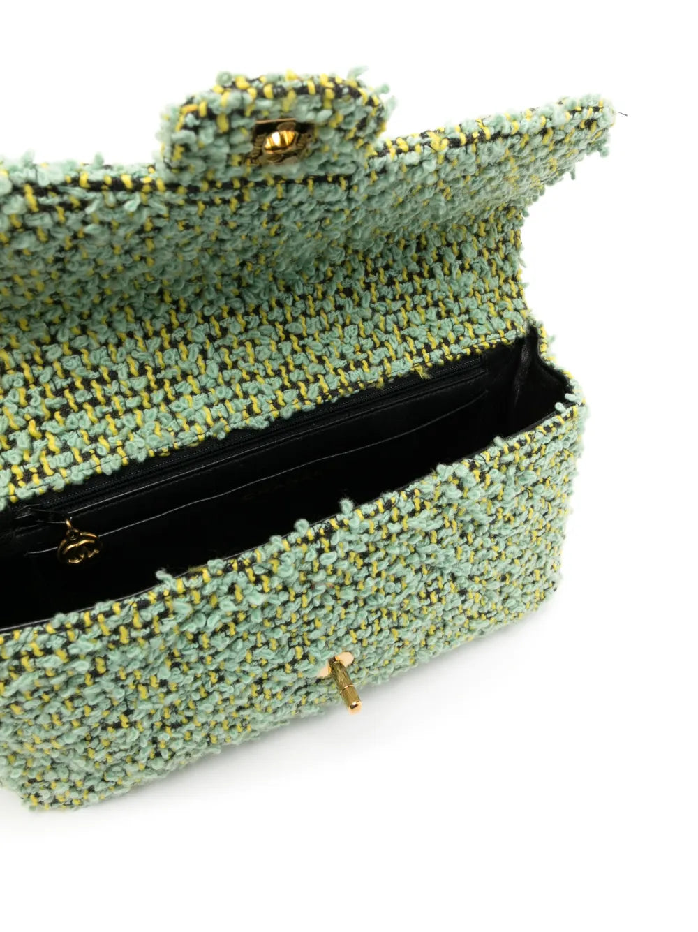 Pre-OwnedCHANEL Pre-Owned1992 tweed CC turn-lock bag