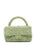 Pre-OwnedCHANEL Pre-Owned1992 tweed CC turn-lock bag