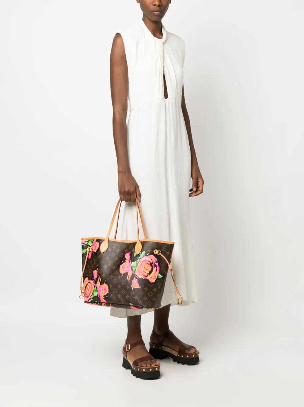Pre-OwnedLouis Vuitton Pre-Ownedx Stephen Sprouse 2009 Neverfull MM bag