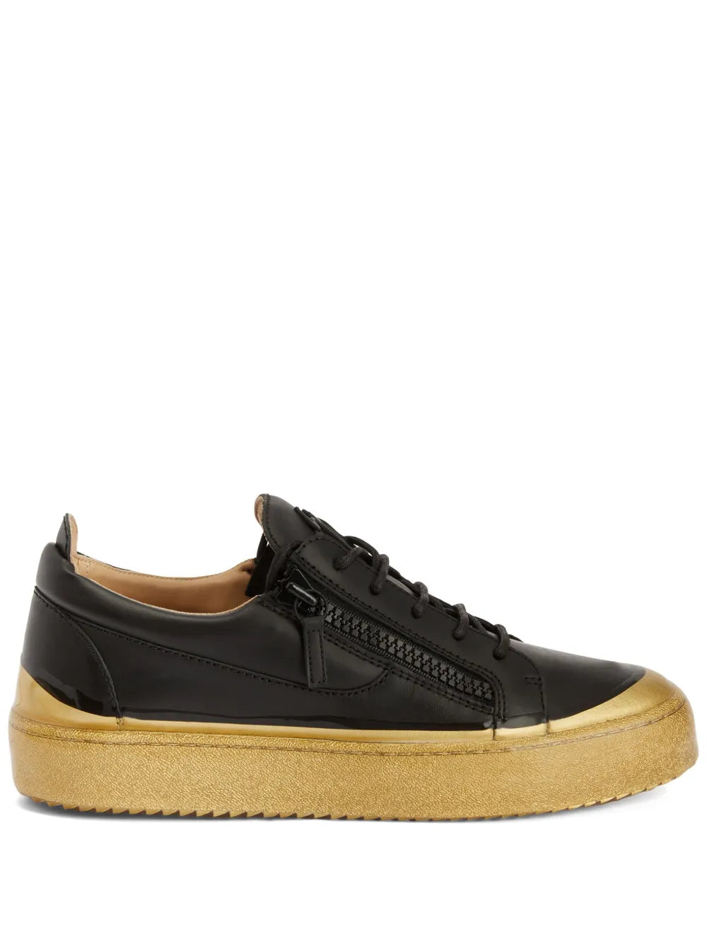 Giuseppe Zanotti Frankie Match Double-Zip Low-Top Sneakers