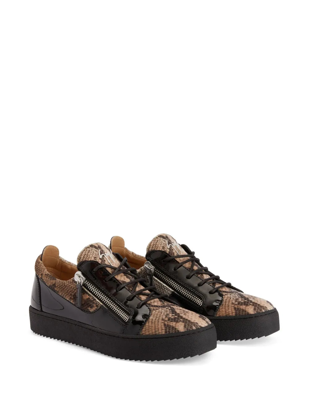 Giuseppe Zanotti Frankie Double-Zip Low-Top Sneakers