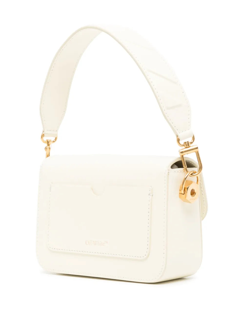 Off-Whitelogo-plaque shoulder bag