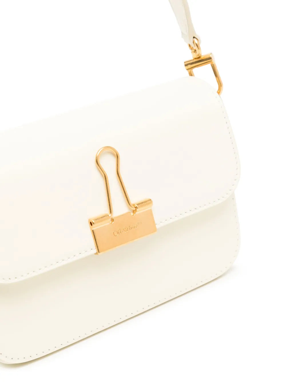 Off-Whitelogo-plaque shoulder bag