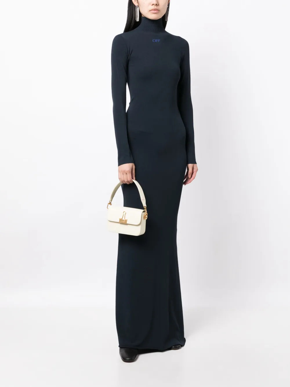 Off-Whitelogo-plaque shoulder bag