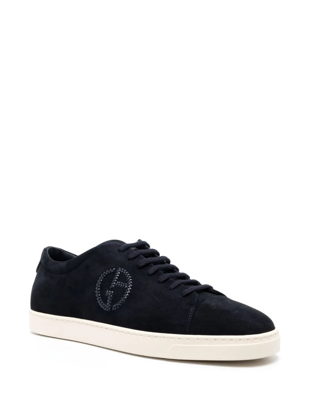 Giorgio Armani Logo-Embossed Low-Top Sneakers