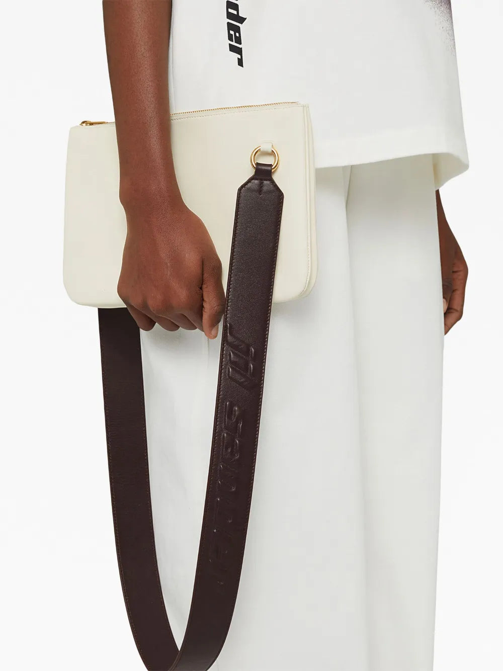 Jil SanderLink LG logo-strap leather crossbody bag