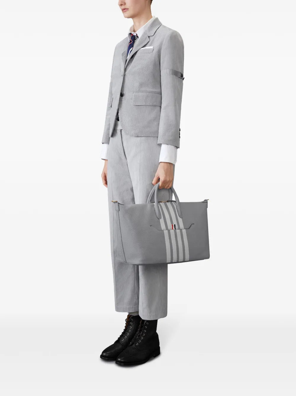 Thom Browne4-Bar Stripe tote bag