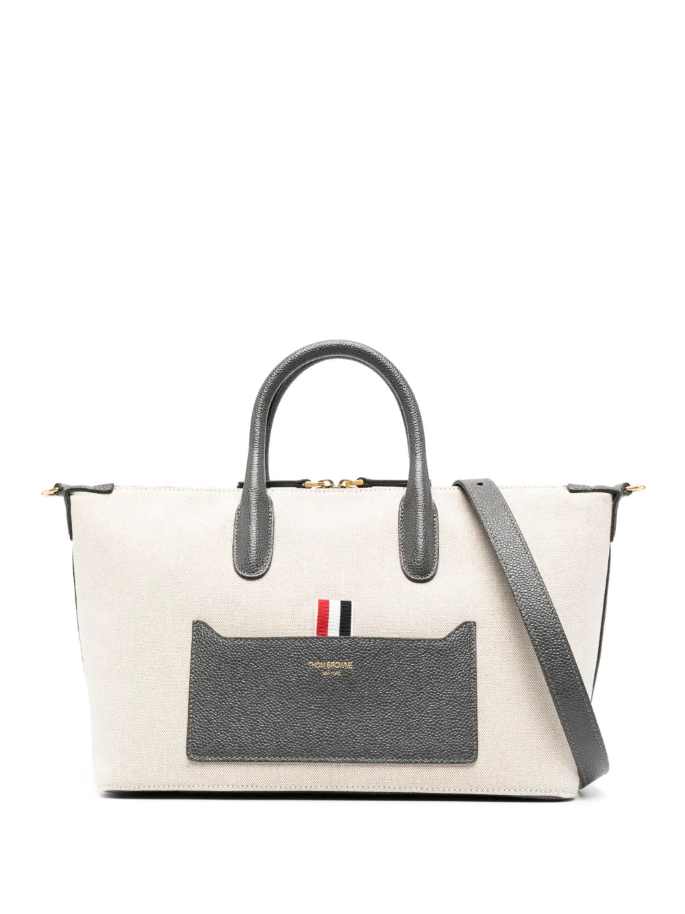 Thom Brownegrosgrain-loop tote bag