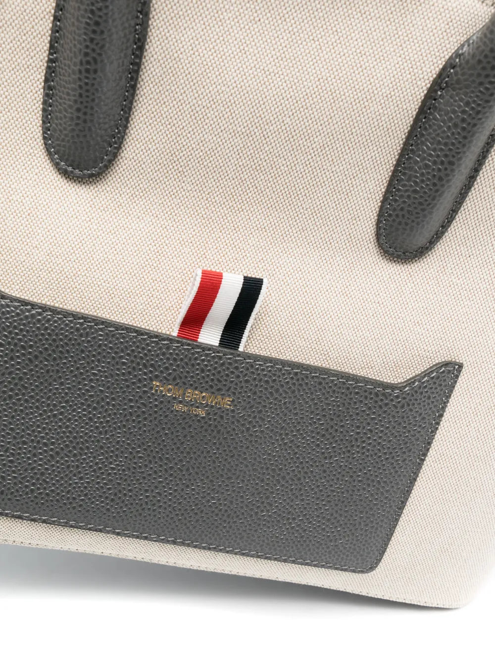 Thom Brownegrosgrain-loop tote bag