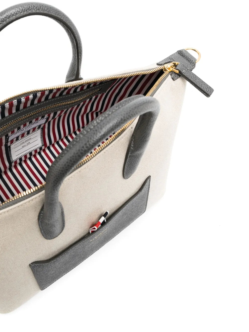 Thom Brownegrosgrain-loop tote bag