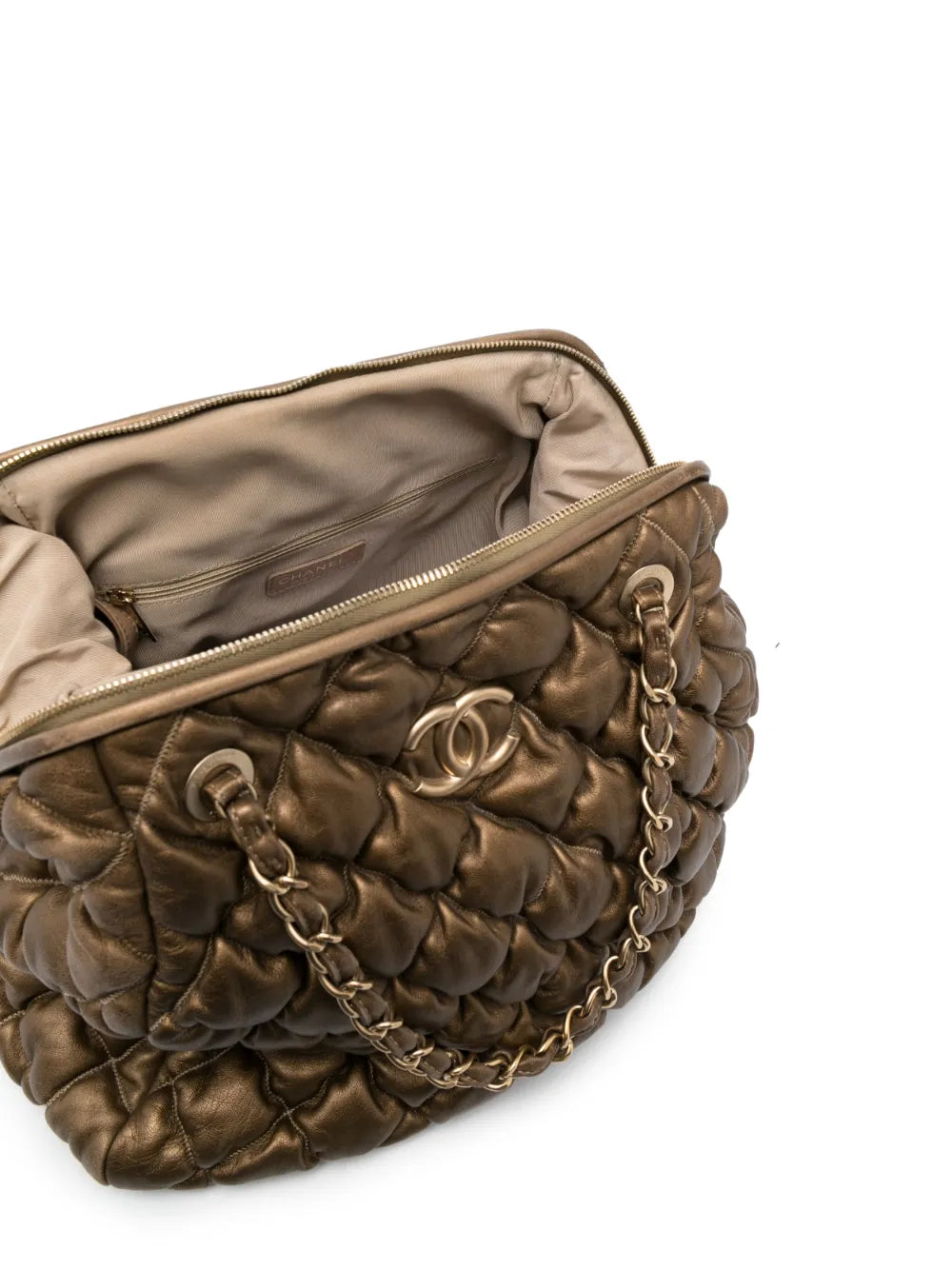 Pre-OwnedCHANEL Pre-Owned2009-2010 Bolla diamond-quilted tote bag