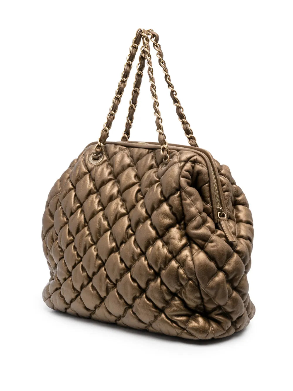 Pre-OwnedCHANEL Pre-Owned2009-2010 Bolla diamond-quilted tote bag