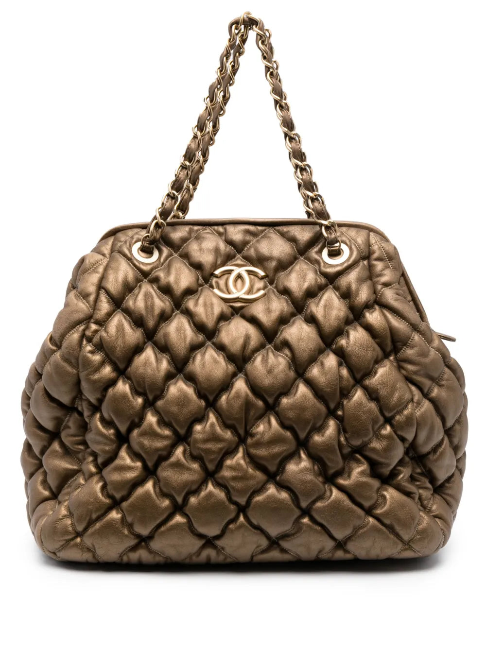 Pre-OwnedCHANEL Pre-Owned2009-2010 Bolla diamond-quilted tote bag