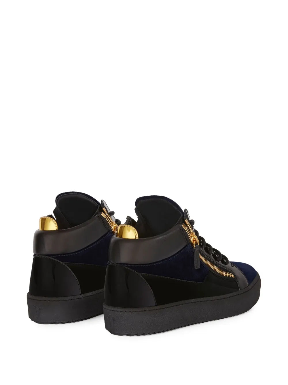 Giuseppe Zanotti Kriss Velvet Mid-Top Sneakers