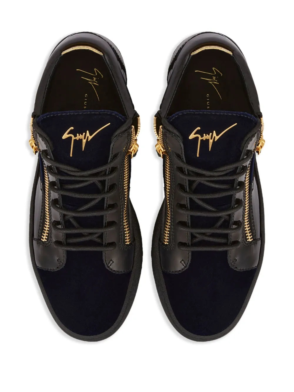 Giuseppe Zanotti Kriss Velvet Mid-Top Sneakers